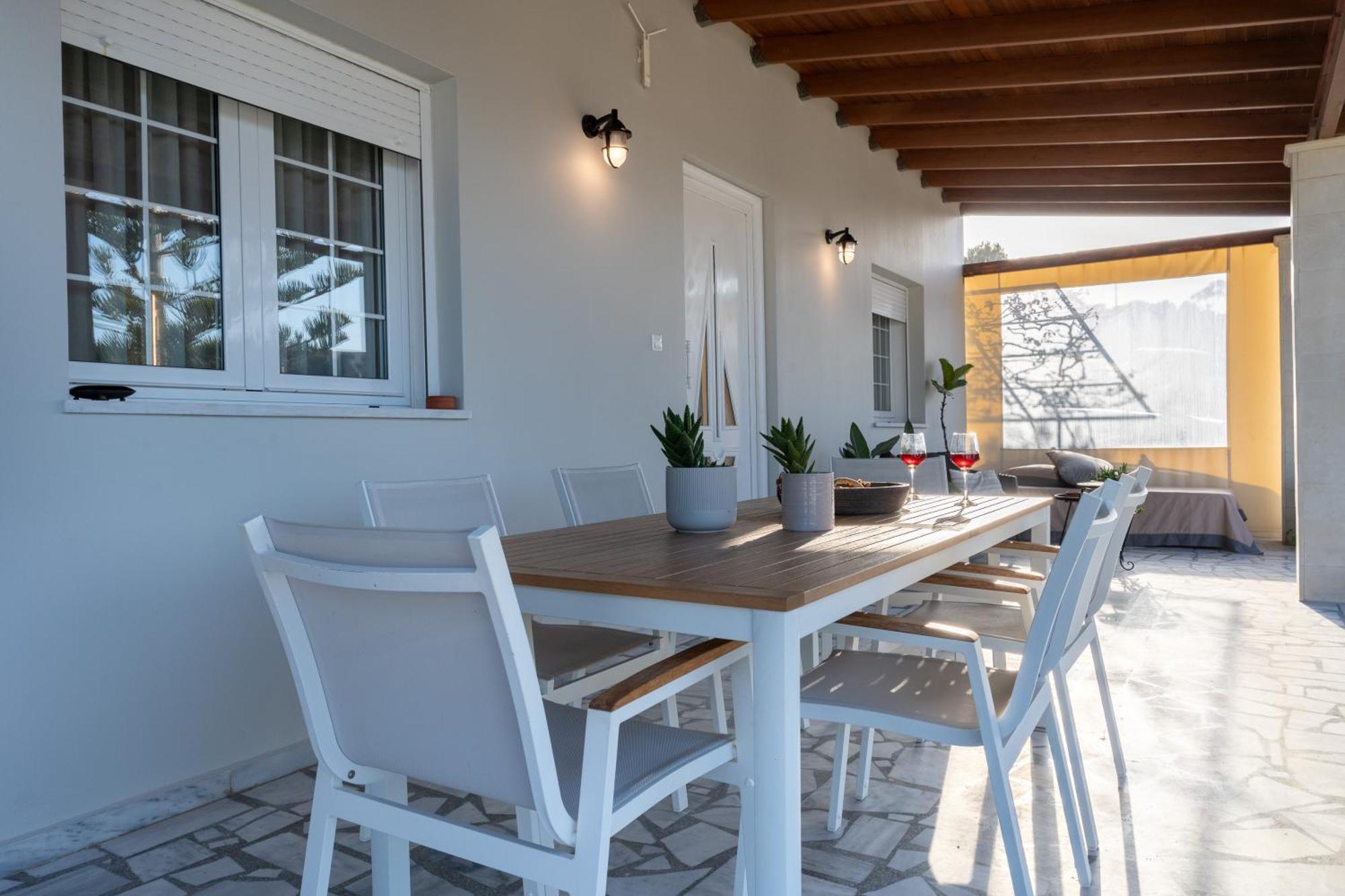 Amazing View Villa Aliki With Infinity Pool & Spa Ligaria  Bagian luar foto